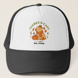 Gorra De Camionero Thanks-a-Capy Cute Capybara Thanksgiving Retro