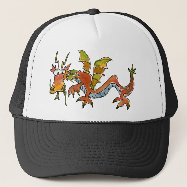 Gorra De Camionero Thar Be Dragons (Anverso)