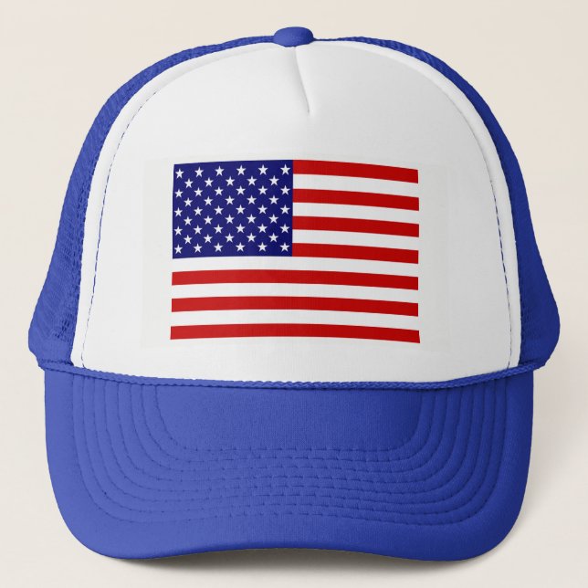 Gorra De Camionero thcnt de la bandera de EE.UU. (Anverso)
