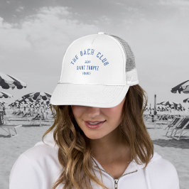Gorra De Camionero The Bach Club Blue Custom Crest Despedida de Solte