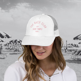 Gorra De Camionero The Bach Club Rosa Cresta Personalizada Despedida 