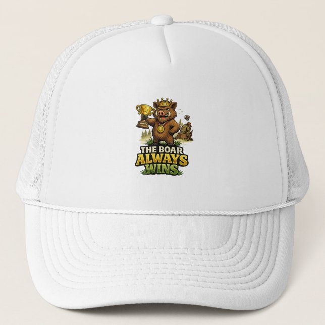 Gorra De Camionero The Boar Always Wins (Anverso)