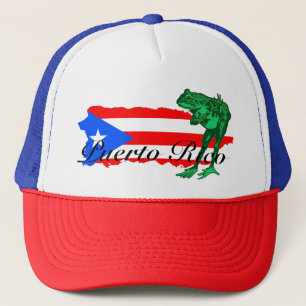 Gorra De Camionero The Coqui Puerto Rico Island Flag