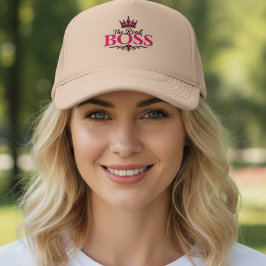 Gorra De Camionero The Real Boss Women’s Stylish Trucker Hat, 