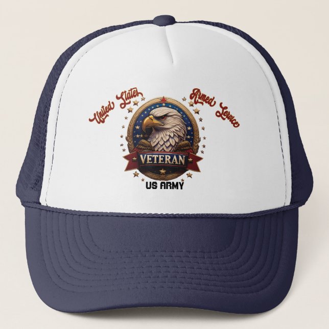 Gorra De Camionero The United States Armed Services Retired Custom (Anverso)
