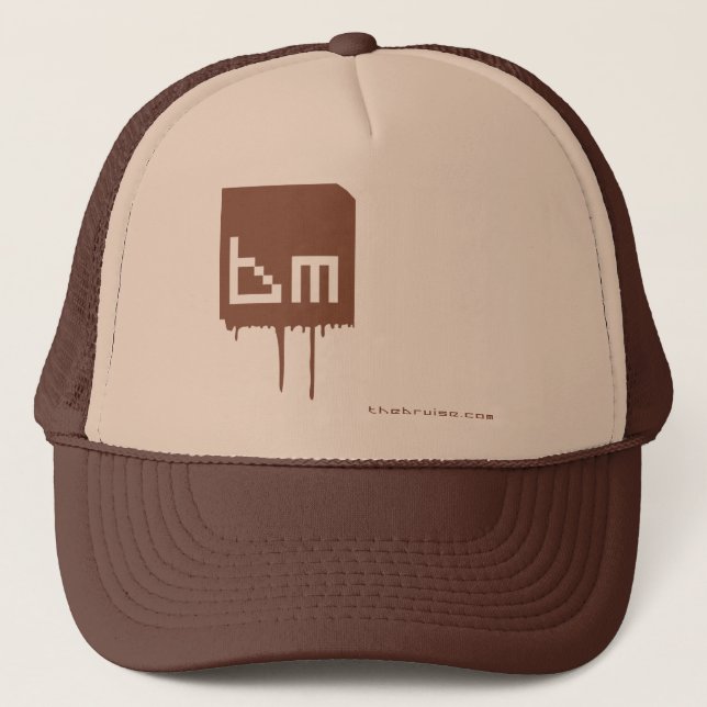 Gorra De Camionero thebruise.com_LOGO_brown (Anverso)