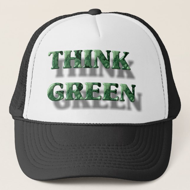 Gorra De Camionero Think Green (Anverso)