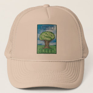 Gorra De Camionero Think Green Brain