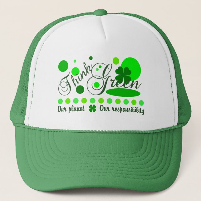 Gorra De Camionero Think Green hat (Anverso)