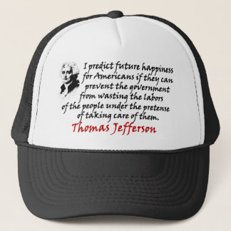 Gorra De Camionero Thomas Jefferson: ¡Prevenga al gobierno!