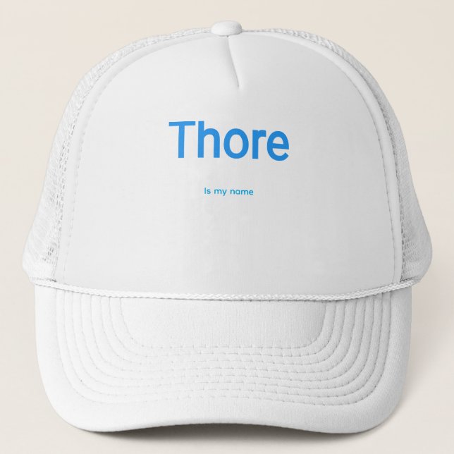Gorra De Camionero Thore (Anverso)