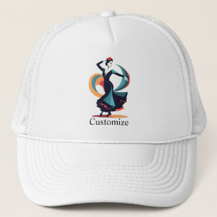 Gorra De Camionero Thunder_Cove, bailarina de flamenco