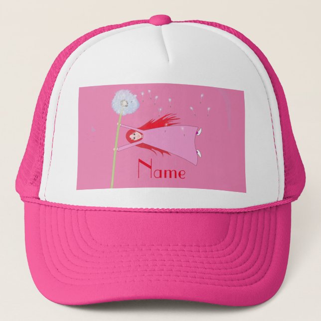 Gorra De Camionero Thunder_Cove, Chica Dandelion de cabello rojo (Anverso)