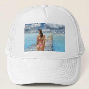 Gorra De Camionero Thunder_Cove, Chica de bikini
