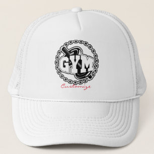 Gorra De Camionero Thunder_Cove con el logotipo Gym Barbell