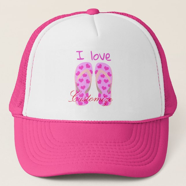 Gorra De Camionero Thunder_Cove con Flip-Flops rosa (Anverso)