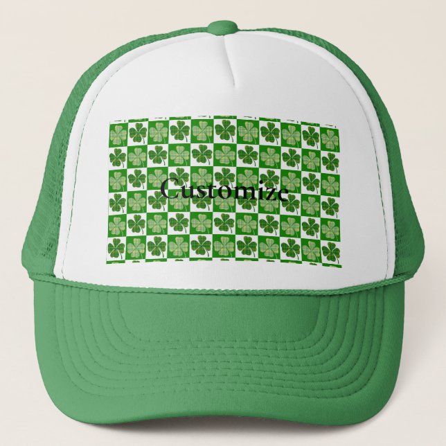 Gorra De Camionero Thunder_Cove de patrón de Shamrock (Anverso)