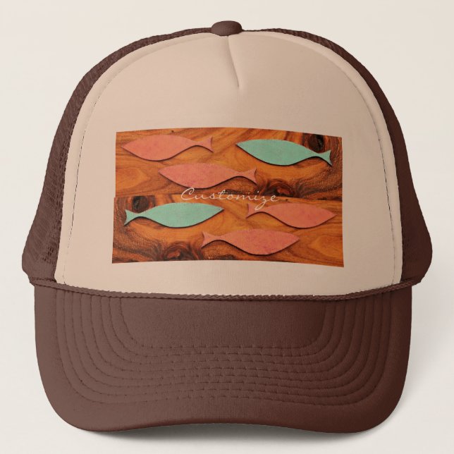 Gorra De Camionero Thunder_Cove de tres patrones de peces (Anverso)