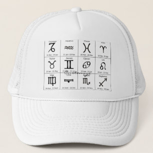 Gorra De Camionero Thunder_Cove del calendario de astrología de Rót