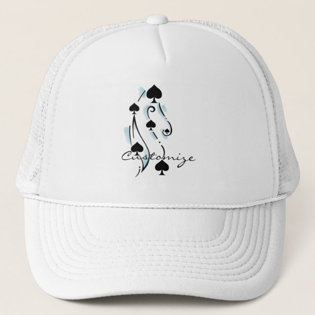 Gorra De Camionero Thunder_Cove estilo de tatuaje de espadas negras (Anverso)