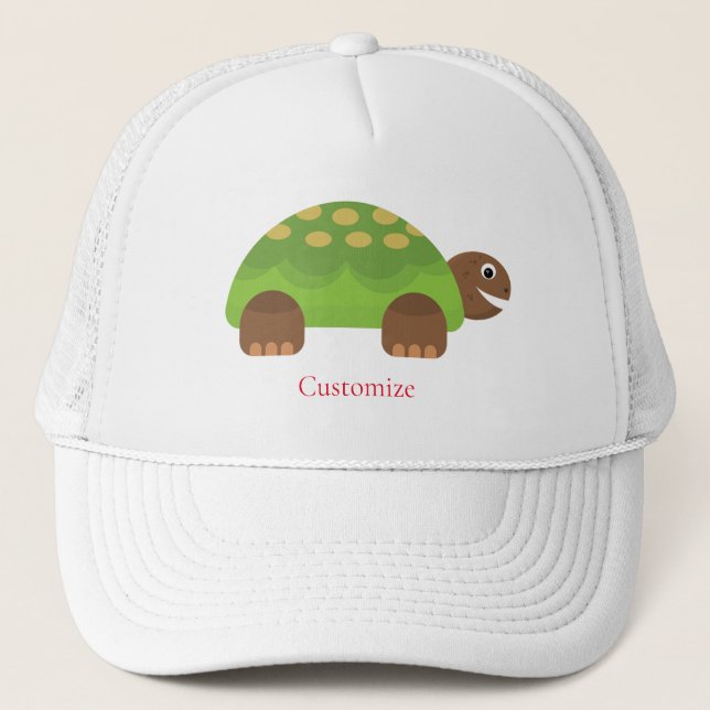 Gorra De Camionero Thunder_Cove feliz tortuga sonriente (Anverso)