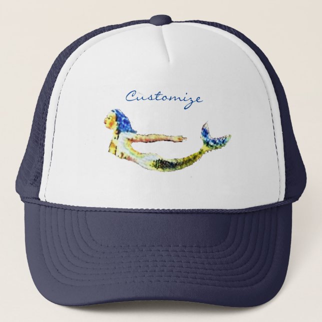 Gorra De Camionero Thunder_Cove, Sirena Nadando (Anverso)