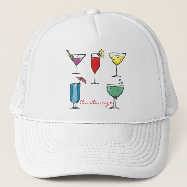 Gorra De Camionero Thunder_Cove, variedad de bebidas de cóctel (Anverso)