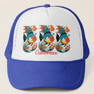 Gorra De Camionero Thunder_Cove, variedad de peces tropicales