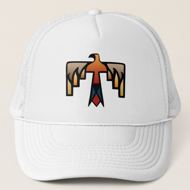 Gorra De Camionero Thunderbird - símbolo del indio del nativo (Anverso)