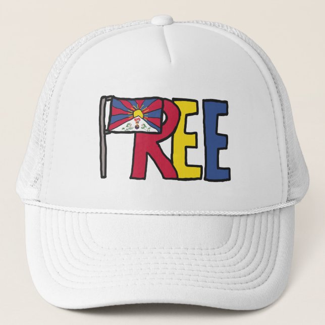 Gorra De Camionero Tíbet Libre (Anverso)