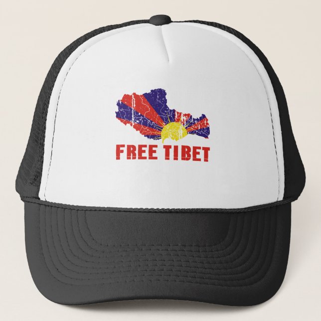 GORRA DE CAMIONERO TÍBET LIBRE/LIBERTAD TIBETANA (Anverso)