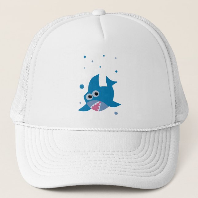 Gorra De Camionero Tiburón azul (Anverso)