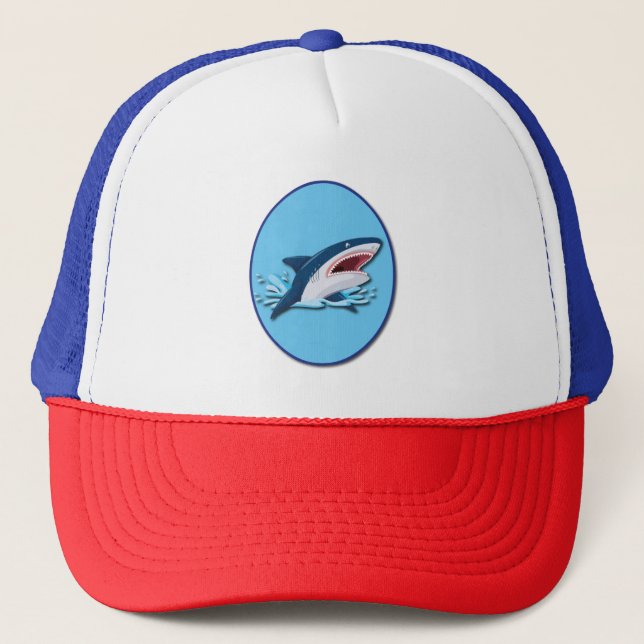 Gorra De Camionero tiburón blanco (Anverso)