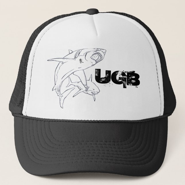 Gorra De Camionero Tiburón blanco UGB (Anverso)