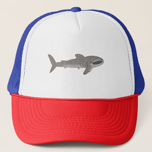 Gorra De Camionero Tiburón de ballena alegre (Anverso)