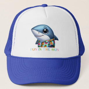 Gorra De Camionero Tiburón de vacaciones