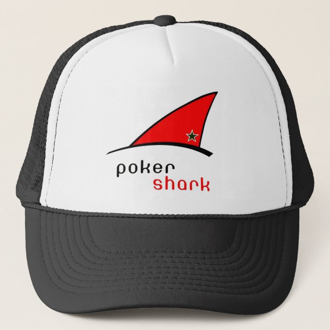Gorra De Camionero tiburón del póker (Anverso)