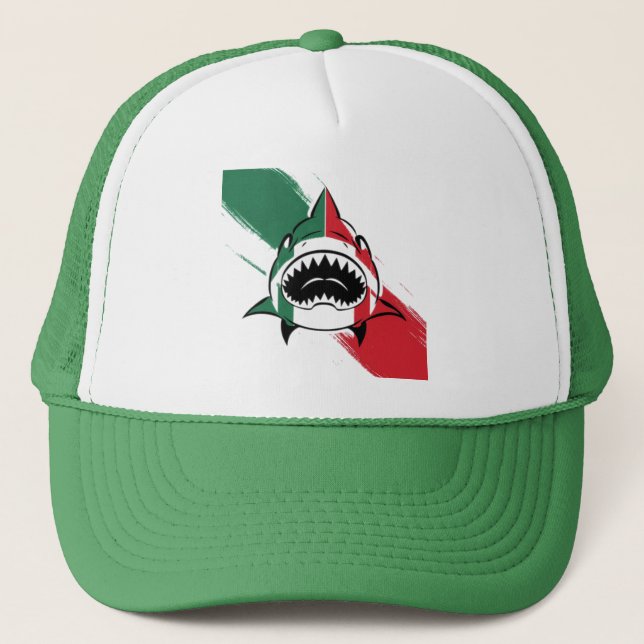 Gorra De Camionero Tiburón italiano (Anverso)