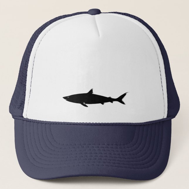 Gorra De Camionero tiburón negro (Anverso)