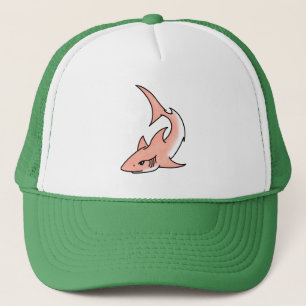 Gorra De Camionero tiburón rosa semana dibujos animados tatuaje arte 