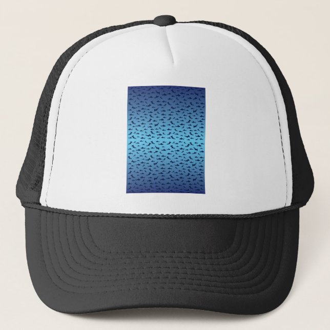 Gorra De Camionero Tiburones Mutilple Hammer Head (Anverso)