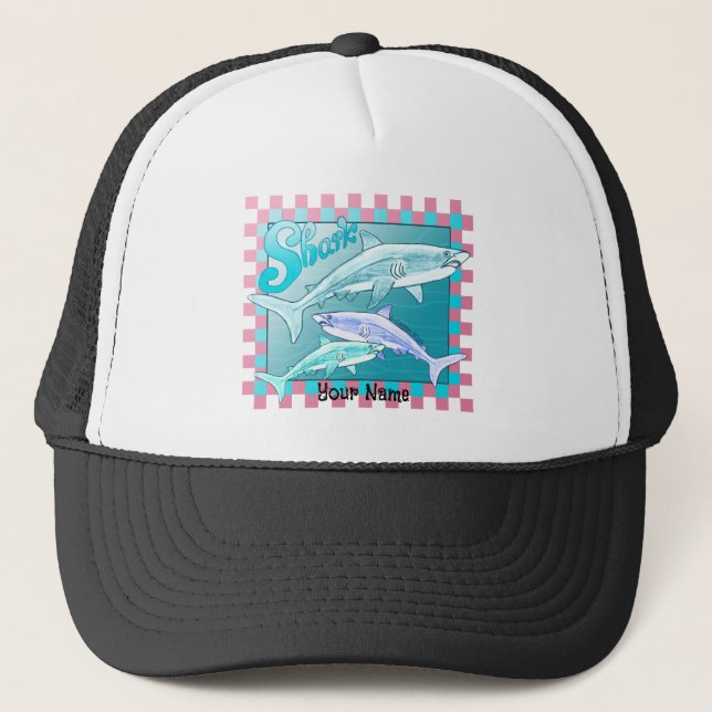 Gorra De Camionero Tiburones retro (Anverso)