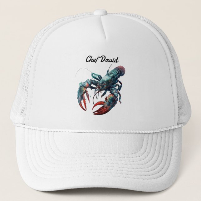 Gorra De Camionero Tide Lobster | Nombre del chef (Anverso)
