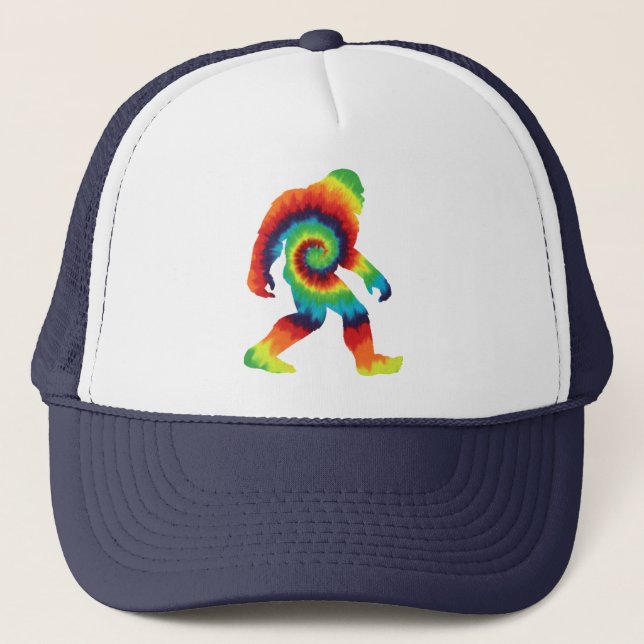 Gorra De Camionero Tie Dye Bigfoot (Anverso)