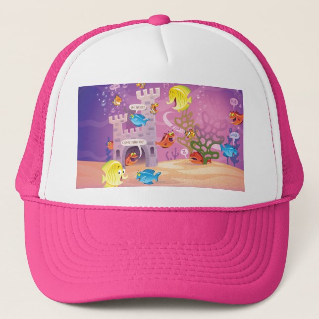Gorra De Camionero Tiempo Cuenta-Debajo del mar (Anverso)