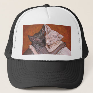 Gorra De Camionero Tiempo de la siesta de los gatos del gato de la