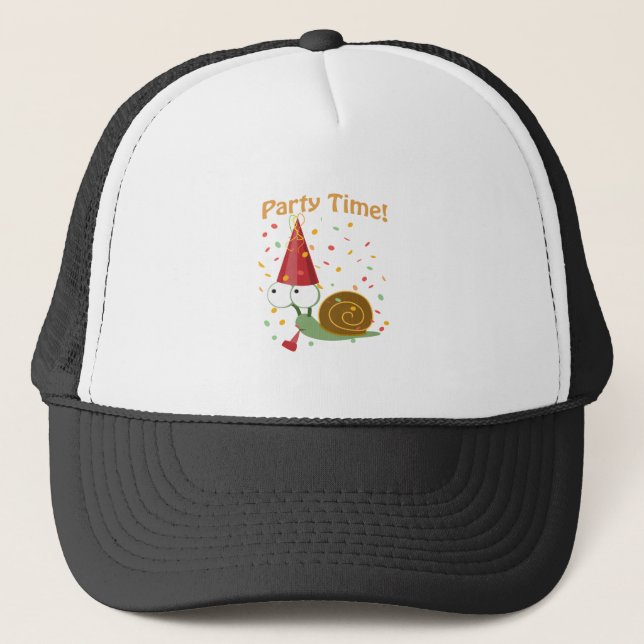 Gorra De Camionero ¡Tiempo Fiesta de Confetti! Escarnio (Anverso)