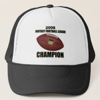 Gorra De Camionero Tienda 2008 del campeón del fútbol de la fantasía