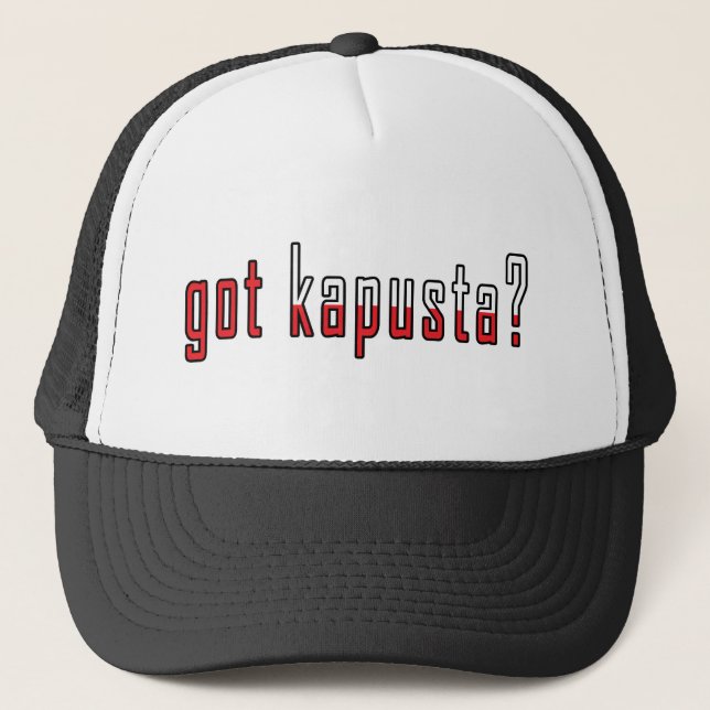 Gorra De Camionero ¿tiene kapusta? Bandera (Anverso)