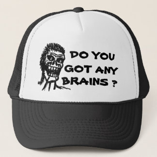 GORRA DE CAMIONERO ¿TIENES ALGÚN CEREBRO? ZOMBIE